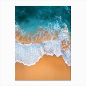 Aerial View Of A Beach 137 Canvas Print