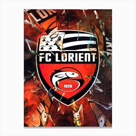 Fc Lorient Bretagne Canvas Print