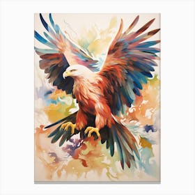 Bird Painting Collage Golden Eagle 1 Canvas Print