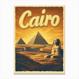 Aihrgdesign A Vintage Travel Poster Of Cairo Featuring The Ic 408cd0f4 Ebf6 4d1f 8dfb 48962a665d72 1 Canvas Print