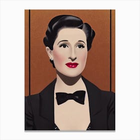 Norma Shearer Illustration Movies Canvas Print