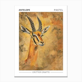 Antelope Pastel Watercolour 3 Poster Leinwandbild