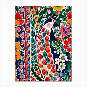 William Morris Peacock Canvas Print