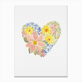 My Garden Heart Canvas Print