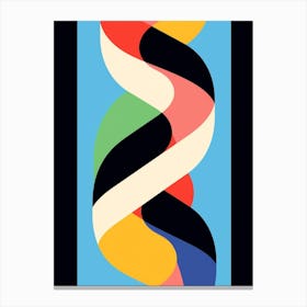 Snake Minimalist Abstract 3 Canvas Print