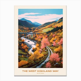 The West Highland Way Scotland 2 Hike Poster Canvas Print