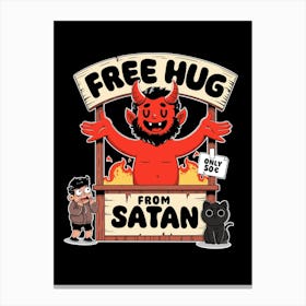 Free Hug From Satan Canvas Print