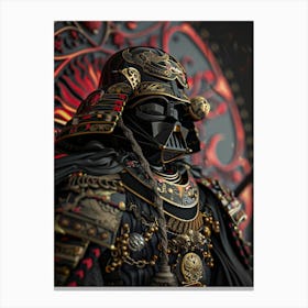 Darth Vader As A Vintagepunk Samurai 06 Canvas Print