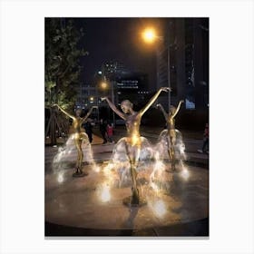 Fountain Dancers Canvas Print