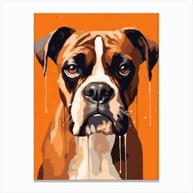 Boxer Dog Painting 2 Canvas Print