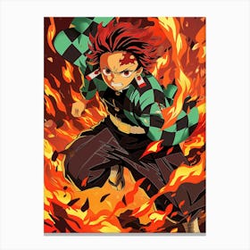 Tanjiro Kamado Demon Slayer 1 Canvas Print