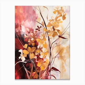 Fall Flower Painting Monkey Orchid 3 Canvas Print