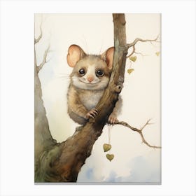 Adorable Chubby Acrobatic Possum 2 Canvas Print