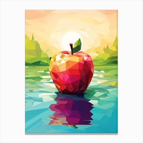 Apple In The Water Canvas Print