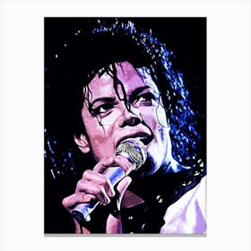 Michael Jackson king of pop music 31 Canvas Print