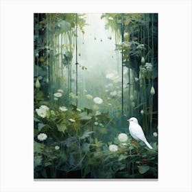 Bird In The Forest Canvas Print