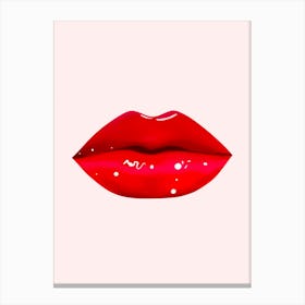 Red Lips Canvas Print