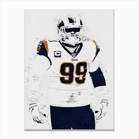 Aaron Donald Los Angeles Rams Canvas Print