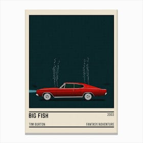 Big Fish Car Movie Canvas Print