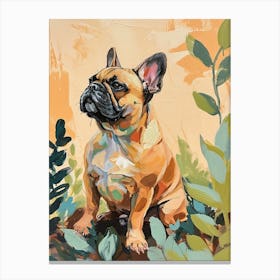 French Bulldog Acrylic Painting 2 Canvas Print