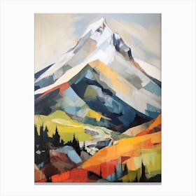 Mount Fairweather Usa 2 Mountain Painting Canvas Print