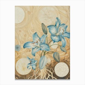 Blue Lily 1 Canvas Print