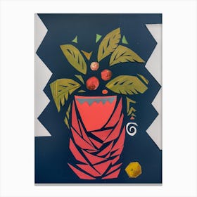 Still Life With an Apple Canvas Print