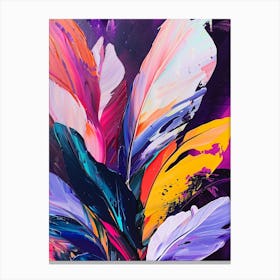 Colorful Feathers Canvas Print