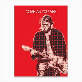 Come As You Are Kurt Cobain Canvas Print