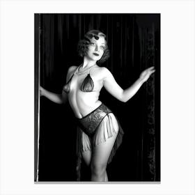 1920's Burlesque Dancer ~Reimagined 11 Canvas Print