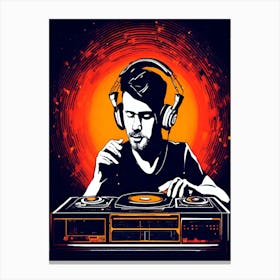 Dj man 1 Canvas Print