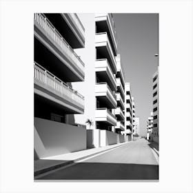 Alicante, Spain, Black And White Photography 3 Canvas Print