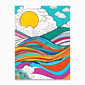 Rainbow In The Sky-Reimagined 1 Canvas Print