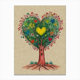 Heart Tree 9 Canvas Print