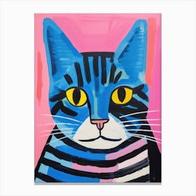 Blue Cat 3 Canvas Print