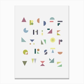 ABC Colorful Canvas Print
