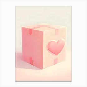 Valentine'S Day Gift Box Canvas Print