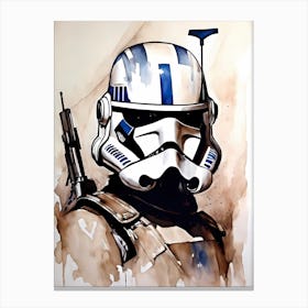 Captain Rex Star Wars Painting (9) Canvas Print