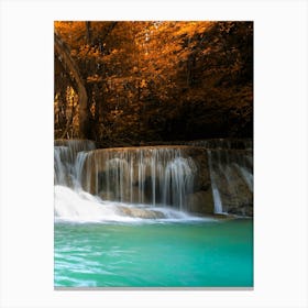 Waterfall In Thailand 3 Canvas Print