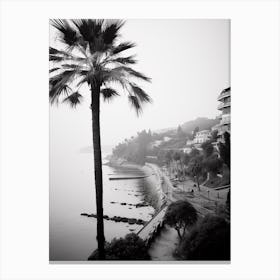 Santa Margherita Ligure, Italy, Black And White Photography 4 Canvas Print