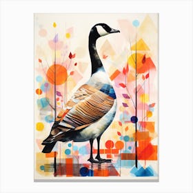 Bird Painting Collage Canada Goose 1 Canvas Print
