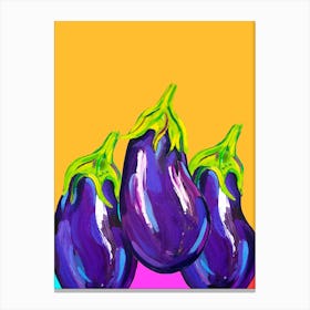 Awesome Aubergines Canvas Print