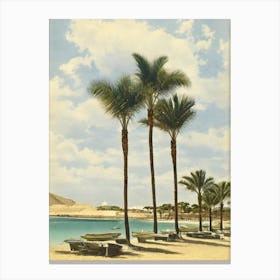Playa De Zahara De Los Atunes Cadiz Spain Vintage Canvas Print