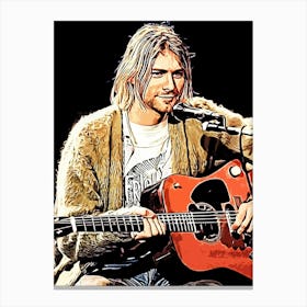 Nirvana kurt cobain 2 Canvas Print