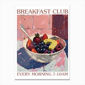Breakfast Club Acai Bowl 4 Canvas Print