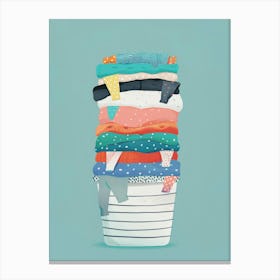 Stack Of Clothes 6 Canvas Print