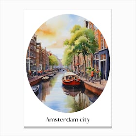 Summer in Amsterdam. 1 1 Canvas Print