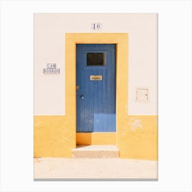 Blue door Nr 10 in Eivissa // Ibiza Travel Photography Canvas Print