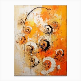 Snail Abstract Expressionism 1 Canvas Print