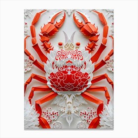 Crab Paper Art 1 Canvas Print